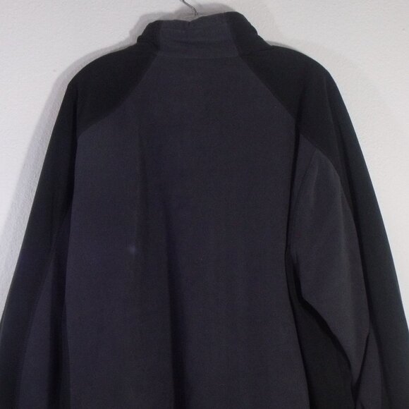 North End Men's Full Zip Fleece Jacket Size 3XL Gray and Black New - Picture 7 of 9